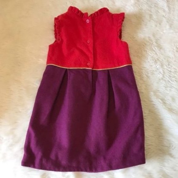 Janie and Jack Woold Blend Holiday Dress Girl 2t - Picture 5 of 8